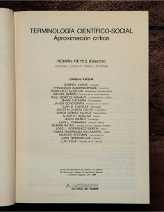 TERMINOLOGÍA CIENTÍFICO-SOCIAL: APROXIMACIÓN CRÍTICA 2