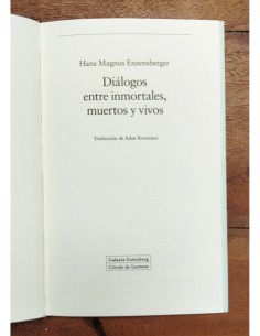 DIÁLOGOS ENTRE INMORTALES, MUERTOS Y VIVOS 2