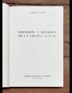 SUBVERSIÓN Y REVERSIÓN EN LA ESPAÑA ACTUAL 2