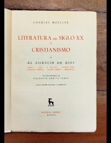 LITERATURA DEL SIGLO XX Y CRISTIANISMO I: EL SILENCIO DE DIOS