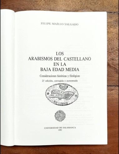 LOS ARABISMOS DEL CASTELLANO EN LA BAJA EDAD MEDIA