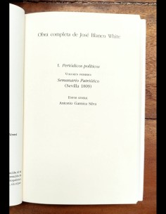 OBRAS COMPLETAS VOL. I - SEMANARIO PATRIÓTICO, SEVILLA, 1809 2