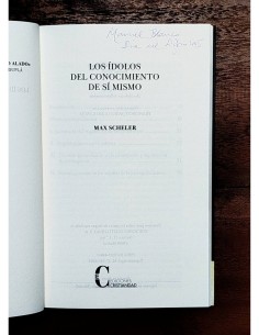 LOS ÍDOLOS DEL CONOCIMIENTO DE SÍ MISMO 2