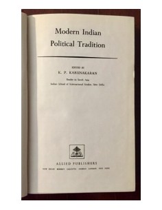 MODERN INDIAN POLITICAL TRADITION