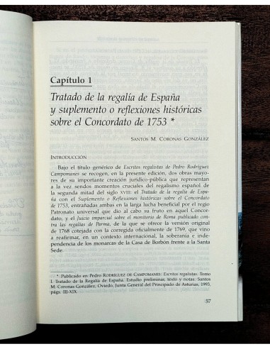 RELACIONES IGLESIA-ESTADO EN CAMPOMANES