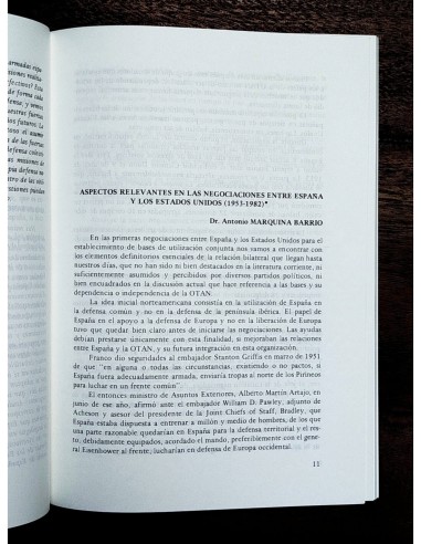 BASES Y REDUCCIONES: LAS NEGOCIACIONES ESPAÑA-EE.UU