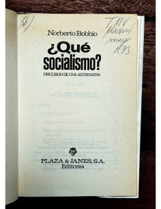 ¿QUÉ SOCIALISMO? DISCUSIÓN DE UNA ALTERNATIVA 2