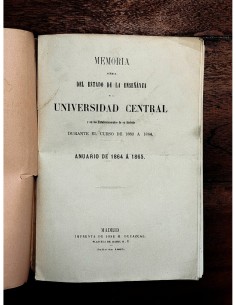 MEMORIA ACERCA DEL ESTADO DE LA ENSEÑANZA EN LA UNIVERSIDAD CENTRAL 2