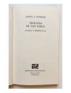 TEOLOGÍA DE SAN PABLO: SÍNTESIS Y PERSPECTIVAS 2