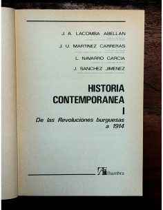 HISTORIA CONTEMPORÁNEA. DE LAS REVOLUCIONES BURGUESAS A 1914. EL SIGLO XX (1914-1980) 2