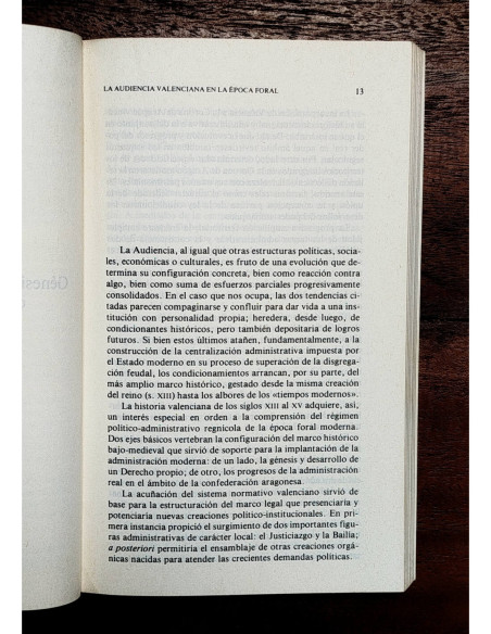 LA AUDIENCIA VALENCIANA EN LA ÉPOCA FORAL MODERNA