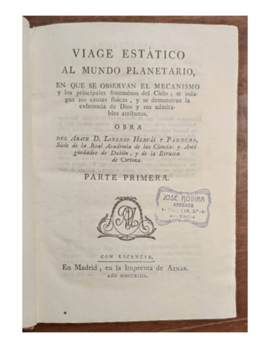 VIAGE ESTÁTICO AL MUNDO PLANETARIO