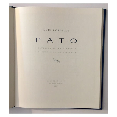 PATO. ALTERNANCIAS EN TIMBRES. CILINDRACIÓN DE FLUIDOS
