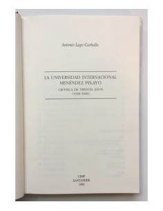LA UNIVERSIDAD INTERNACIONAL MENÉNDEZ PELAYO. CRÓNICA DE TREINTA AÑOS (1938-1968) 2