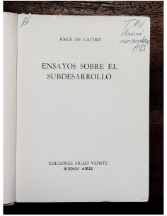ENSAYOS SOBRE EL SUBDESARROLLO 2