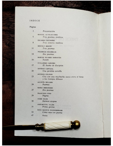 TRECE DE NIEVE. REVISTA DE POESÍA 1