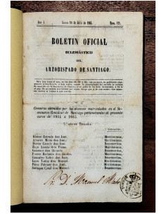 BOLETÍN OFICIAL ECLESIÁSTICO DEL ARZOBISPADO DE SANTIAGO (VARIOS NÚMEROS) 2