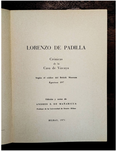CRÓNICAS DE LA CASA DE VIZCAYA