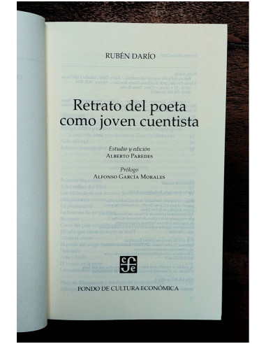 RETRATO DEL POETA COMO JOVEN CUENTISTA