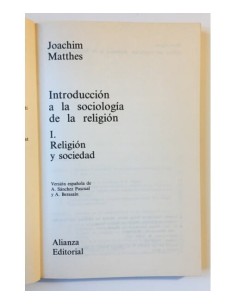 INTRODUCCIÓN A LA SOCIOLOGÍA DE LA RELIGIÓN: IGLESIA Y SOCIEDAD (2 TOMOS) 2