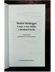 CARTAS A MAX MÜLLER Y BERNHARD WELTE 2