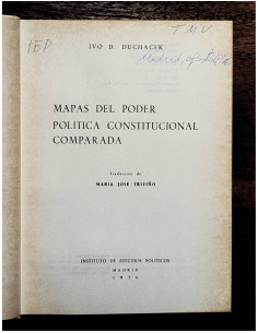 MAPAS DEL PODER POLÍTICA CONSTITUCIONAL COMPARADA 2