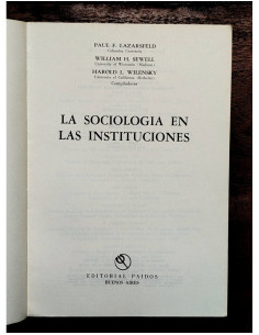 LA SOCIOLOGÍA EN LAS INSTITUCIONES 2