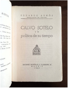 CALVO SOTELO Y LA POLÍTICA DE SU TIEMPO 2