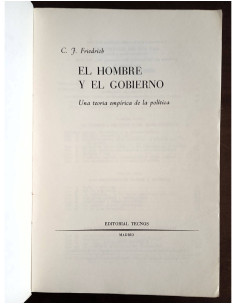 EL HOMBRE Y EL GOBIERNO. UNA TEORÍA EMPÍRICA DE LA POLÍTICA 2