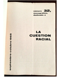 LA CUESTIÓN RACIAL. SEMINARIOS 2