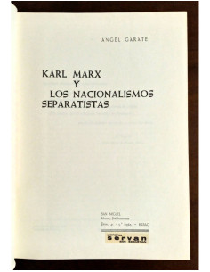 MARX Y LOS NACIONALISMOS SEPARATISTAS 2