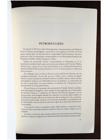 LA MERINDAD DE SANGÜESA: ESTUDIO HISTÓRICO Y JURÍDICO