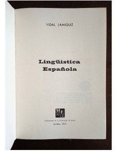LINGÜISTICA ESPAÑOLA 2