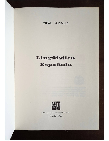 LINGÜISTICA ESPAÑOLA