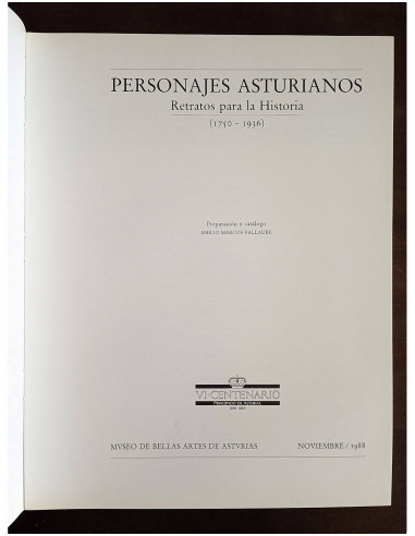 PERSONAJES ASTURIANOS: RETRATOS PARA LA HISTORIA