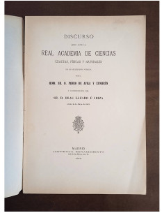 DISCURSO LEÍDO ANTE LA REAL ACADEMIA DE CIENCIAS EXACTAS, FÍSICAS Y NATURALES 2
