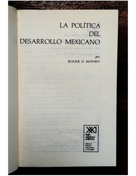 LA POLÍTICA DEL DESARROLLO MEXICANO