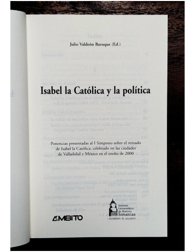 ISABEL LA CATÓLICA Y LA POLÍTICA