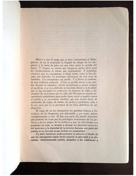 SINARQUISMO: CONTRARREVOLUCIÓN