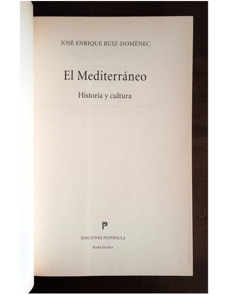 EL MEDITERRÁNEO. HISTORIA Y CULTURA