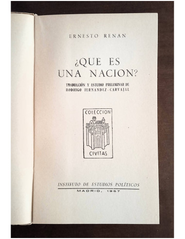 ¿QUÉ ES UNA NACIÓN?