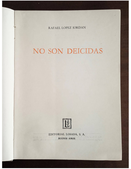 NO SON DEICIDAS