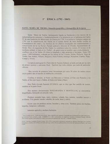 FÁBRICA NACIONAL DE TRUBIA 1792 - 1986: EVOLUCIÓN  HISTÓRICA Y PRODUCCIÓN ARMAMENTÍSTICA