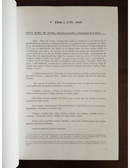 FÁBRICA NACIONAL DE TRUBIA 1792 - 1986: EVOLUCIÓN  HISTÓRICA Y PRODUCCIÓN ARMAMENTÍSTICA