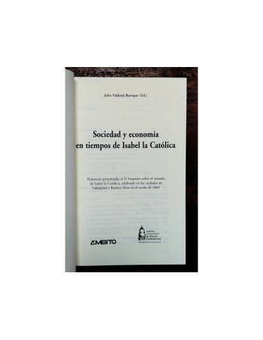 SOCIEDAD Y ECONOMÍA EN TIEMPOS DE ISABEL LA CATÓLICA