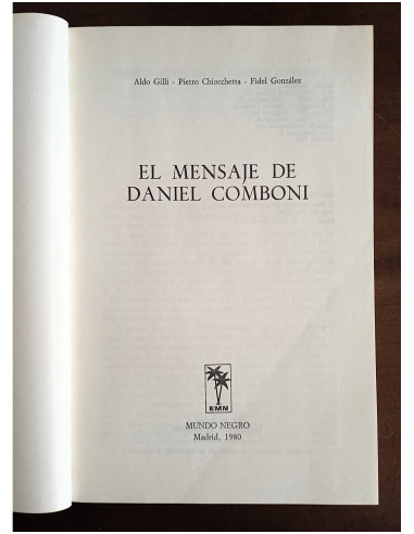 EL MENSAJE DE DANIEL COMBONI