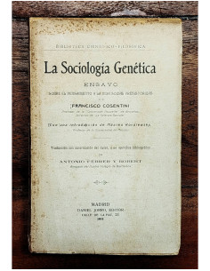 LA SOCIOLOGÍA GENÉTICA: ENSAYO SOBRE EL PENSAMIENTO Y LA VIDA SOCIAL PREHISTÓRICAS
