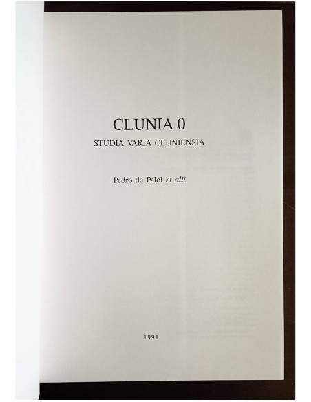 CLUNIA 0: STUDIA VARIA CLUNIENSIA