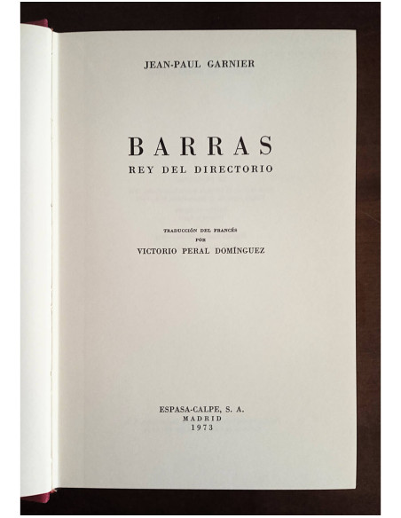 BARRAS: REY DEL DIRECTORIO
