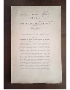 BOLETÍN DE LA REAL ACADEMIA DE HISTORIA: INFORMES (MARZO, 1916)